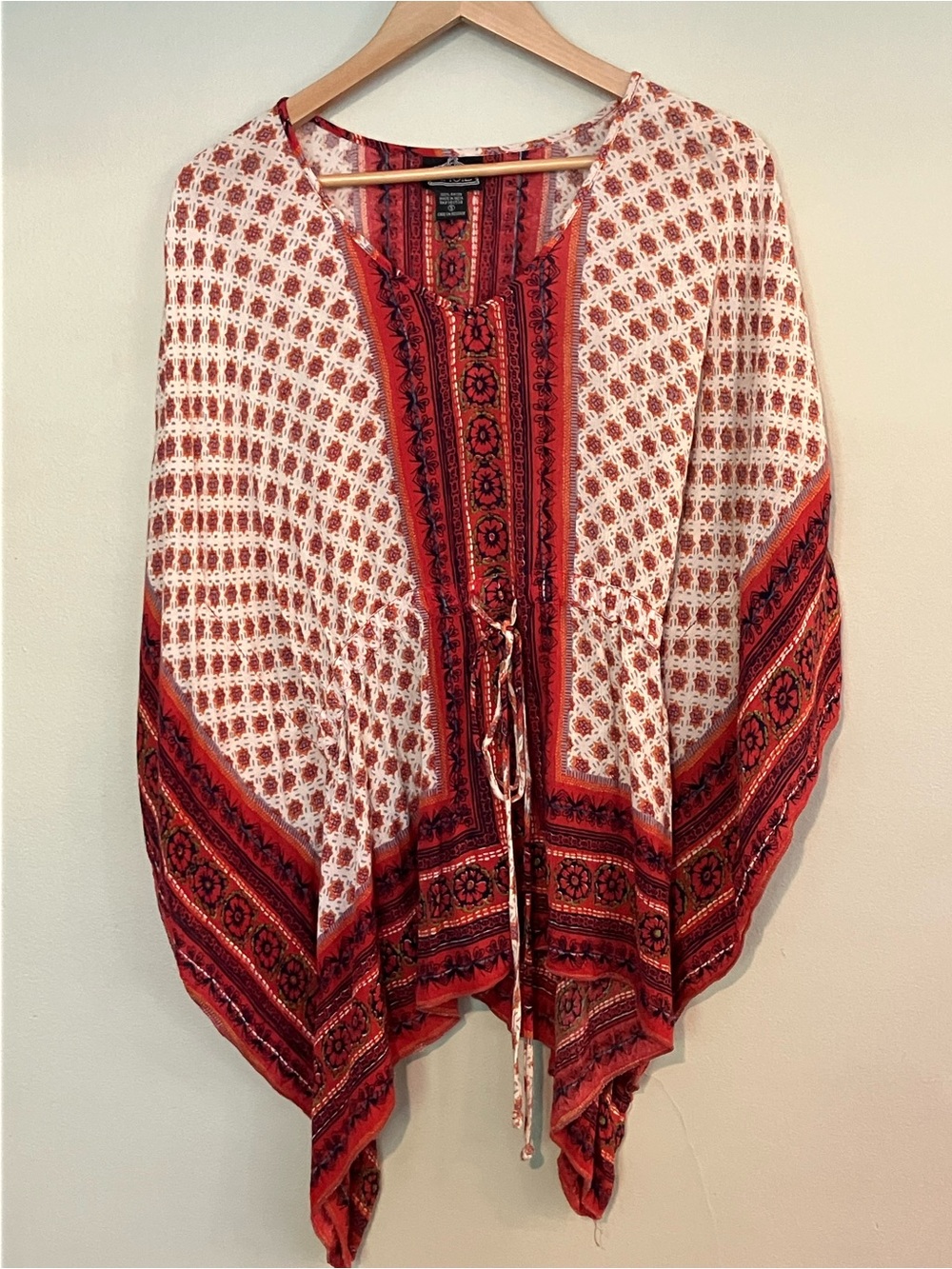 Angie Printed Tunic Kaftan Top